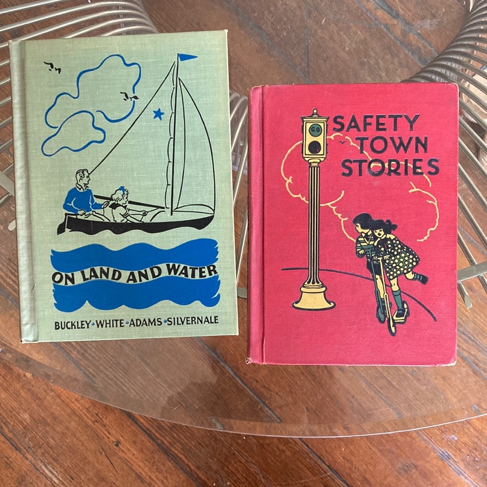 Set of two vintage 1930’s childrens books on safety